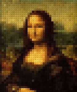 Draw image example - Mona Lisa
